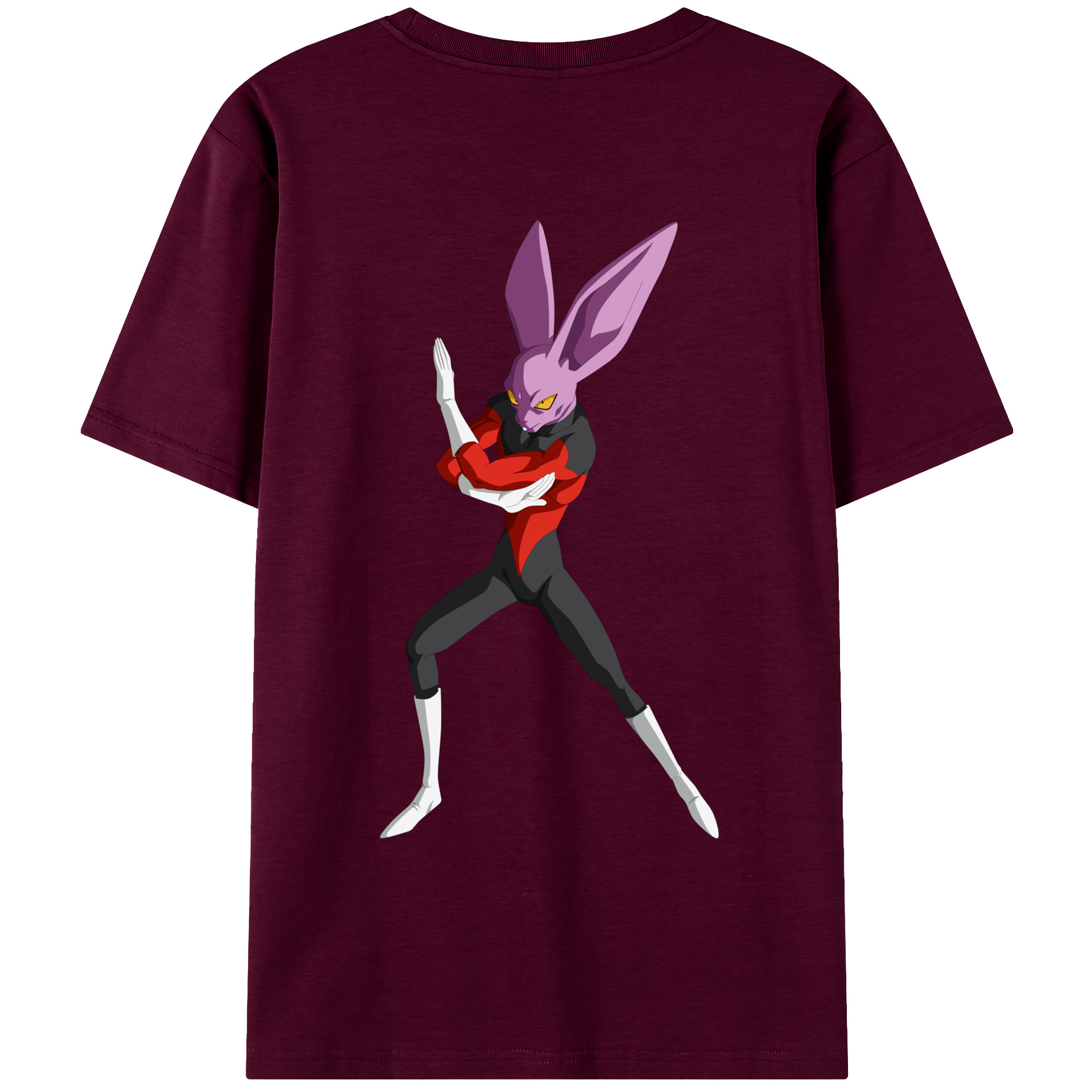 （画像用） ドラゴンボール ビルス 破壊神ビルス DRAGON BALL Beerus Birusu レディース半袖Tシャツ(バックプリント)